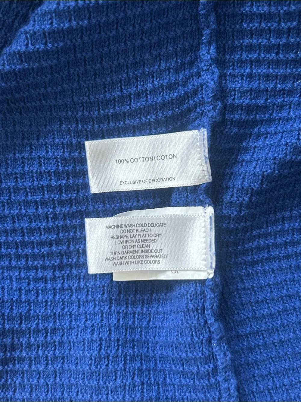 Cutter & Buck Sweater Men's L Royal Blue 100% Cotton Golf Classic Fall Essential